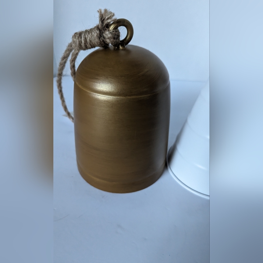 Target Bullseye Playground Christmas Bell Set Of White & Bronze Farmhouse Bells - Picture 6 of 11